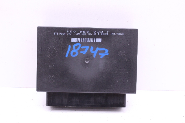 2004-2006 Volkswagen Phaeton Comfort Control Module 3D0959933F OEM