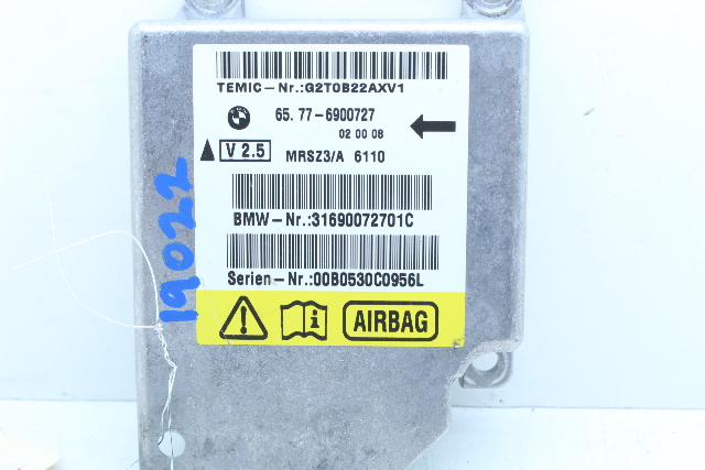 2000-2001 BMW X5 SRS Control Module 6900727 OEM