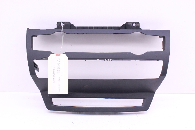 2007-2013 BMW X5 X6 Dash Stereo Climate Control Trim Bezel - 51456967464 OEM