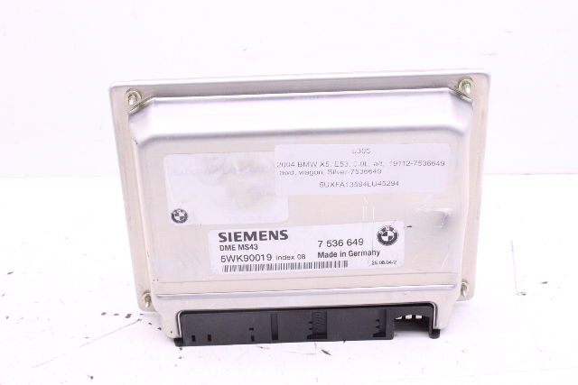 2004 BMW X5 Engine Computer Module ECU ECM 7536649 OEM