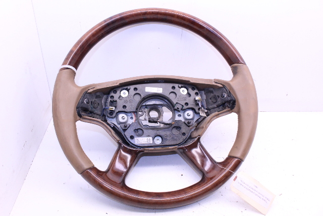 2007-2009 Mercedes Benz W221 Wood / Leather Steering Wheel