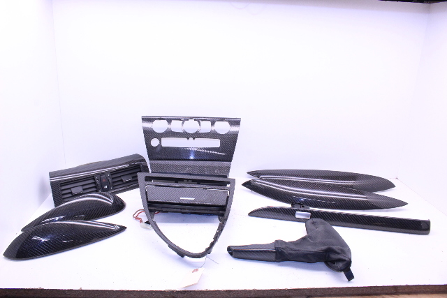 2008 2009 2010 BMW M6 Carbon Fiber Dash Consold Interior Door Panel set E63 E64 OEM
