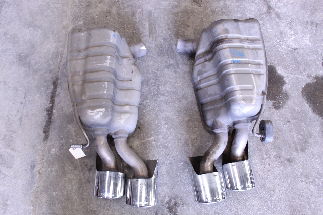 2007 Mercedes E63 6.3L AWD Exhaust Muffler Pair Set OEM