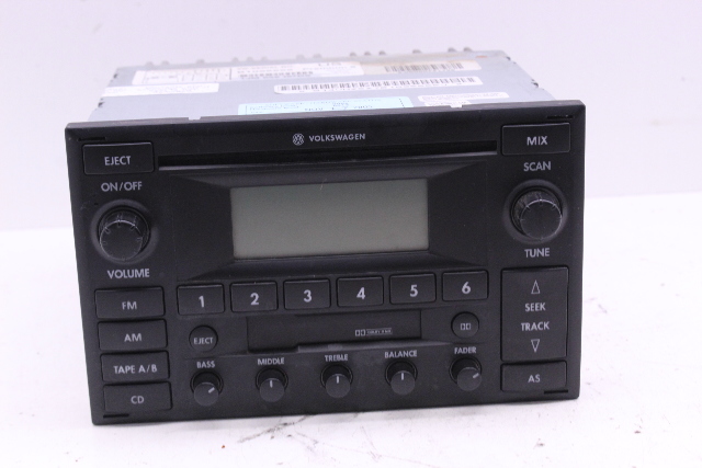 Volkswagen Golf GTI Jetta Passat AM FM Radio Tuner CD Cassette Player 1JM035157D OEM