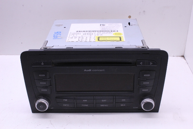 2009 Audi A3 Concert AM FM Radio Receiver Player 8P0035186Q OEM