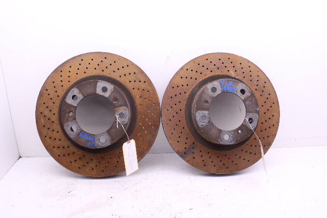 2012-2016 Porsche 911 991 Front Brake Rotor Disc Pair Used Oem OEM