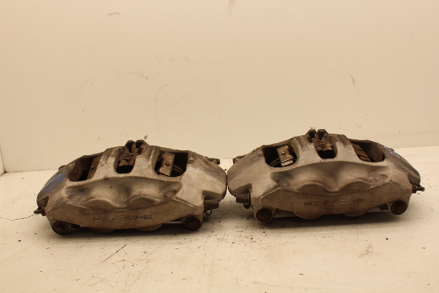 2012-2016 Porsche 911 991 Front Brake Calipers Pair Set Brembo Black OEM