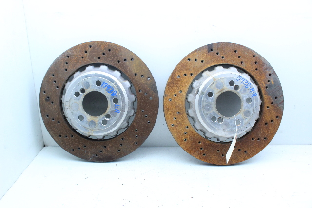 2015 2016 2017 2018 2019 2020 BMW M2 M3 M4 Rear Brake Rotors Pair Set 2284811 2284812 OEM