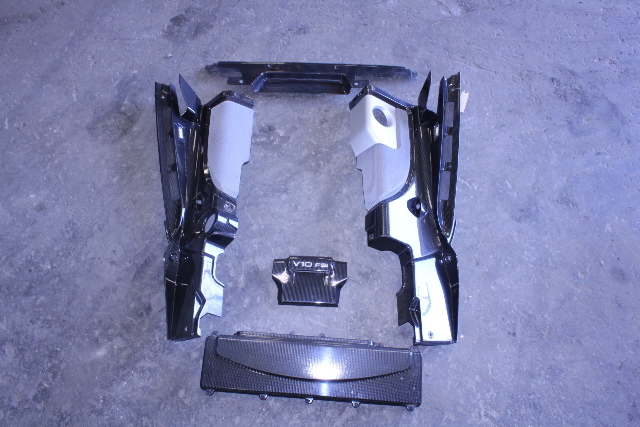 2008-2015 Audi R8 Coupe Engine Bay Carbon Fiber Cover Set OEM OEM