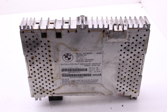 BMW Sirius Satellite Radio Tuner Control Module 65129278266 OEM