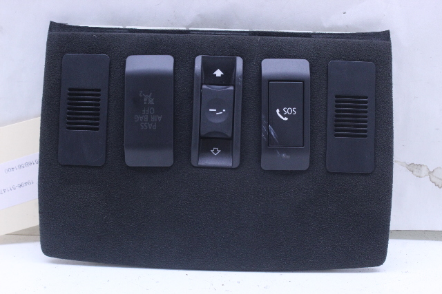 2006 BMW M5 Overhead Switch Panel Cluster Trim 7037685 OEM