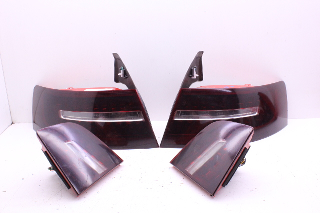 2009-2011 Audi A6 S6 Sedan Tail Light Lamp Set Tinted LED Right Left Rear OEM