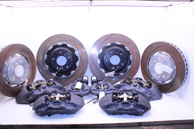 2017 2018 Aston Martin DB11 5.2 Front Rear Brake Caliper Set With Rotors OEM