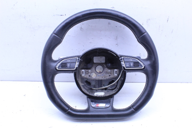 2013 2014 2015 2016 Audi A4 S4 B8 Steering Wheel Flat Bottom Paddle Shift OEM