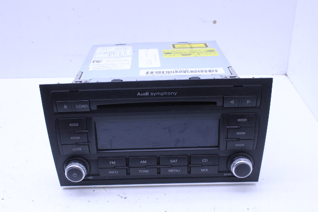 2006 2007 2008 Audi A4 AM FM Symphony Radio Receiver Head Unit 8E0035195AC OEM