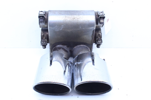 2005-2012 Porsche Boxster Cayman 987 Exhaust Muffler Tip Pipe Dual Outlet Needs Welding OEM