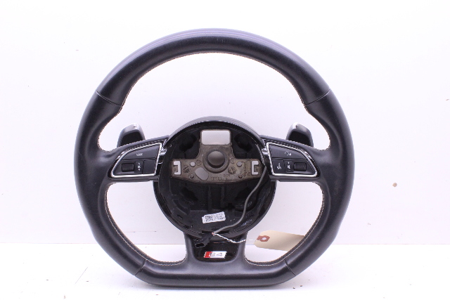 2014-2016 Audi S4 Flat Bottom Steering Whee 3 Spoke 8K0419091DH OEM