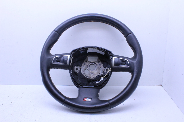 2010-2012 Audi S4 Steering Wheel 3 Spoke Paddle Shift - 8K0419091BF OEM