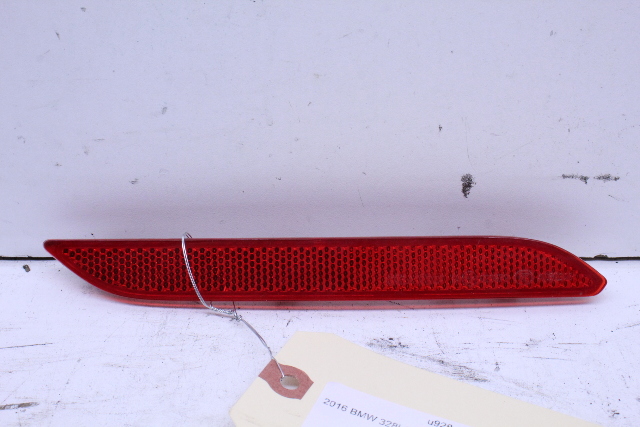 2016 BMW 328i GT Rear Bumper Reflector Lense Red Left Driver OEM