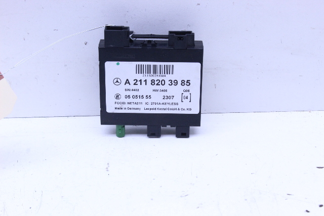 2008 Mercedes Benz E63 Keyless Entry Control Module - 2118203985 OEM