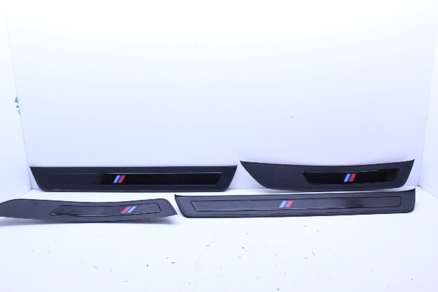 2013 2014 2015 2016 BMW M5 Front Rear Door Sill Plate Set Gloss Black