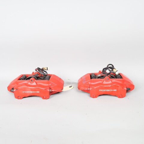 2002-2012 Porsche 911 996 997 Front Brake Calipers Brembo Set Pair Red OEM