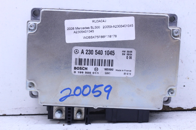 2006 Mercedes Benz SL500 R230 Battery Load Stabilization Control Module A2305401045 OEM