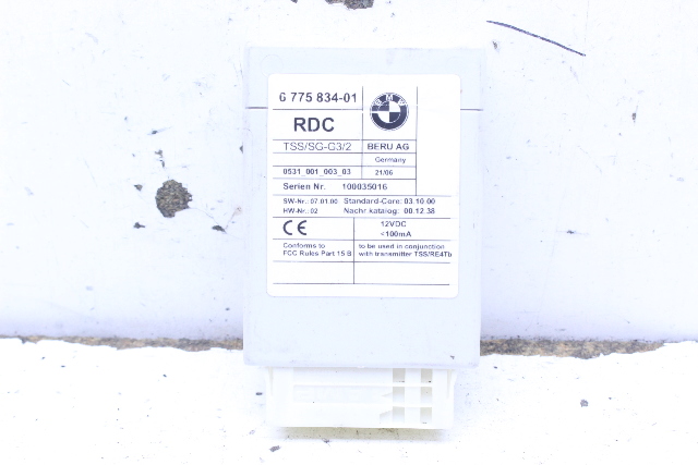 2006 BMW 750Li E66 TPMS Tire Pressure Sensor Module 6775834 Stock#20092 OEM