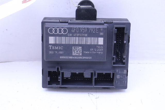 2005-2008 Audi A6 S6 Front Door Control Module Right - 4F0959792E OEM