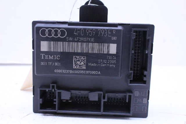 2005-2008 Audi A6 S6 Front Door Control Module Left - 4F0959793E OEM