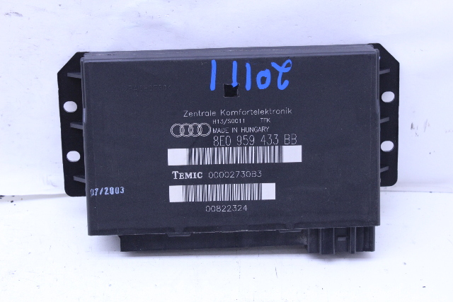 Audi A4 S4 Theft Locking Comfort Control Module CCM 8E0959433BB OEM