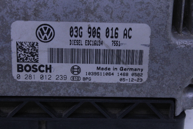 2006 Volkswagen Jetta Engine Computer Module ECU ECM DME 03G906016AC