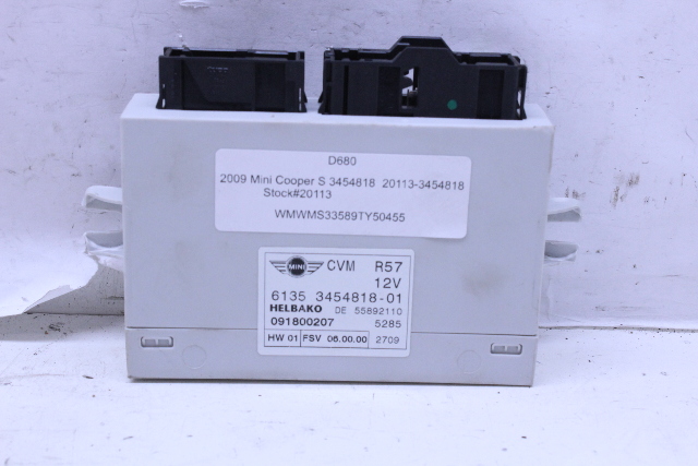 2009 2010 Mini Cooper Roof Control Module 3454818 OEM