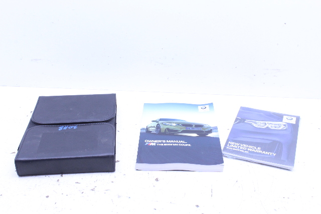 2020 BMW M4 Owner's Manual Set Packet Case