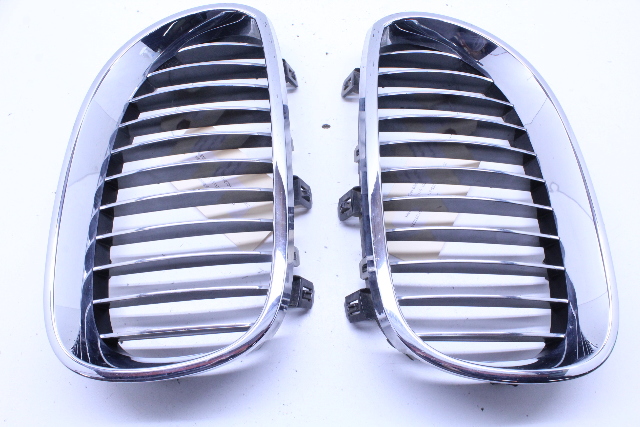 2008 BMW M5 Upper Kidney Grille Pair Left Right 7027061 7027062 OEM
