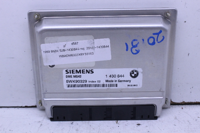 1999 BMW 528i E39 Engine Computer Module ECU ECM DME 1430844 OEM