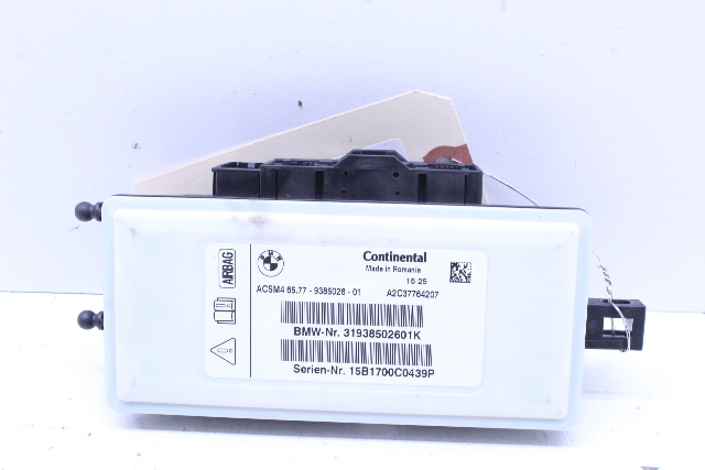 2016 BMW 428i SRS Crash Impact Control Module
