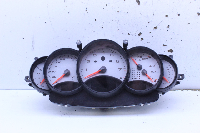 1999 Porsche 911 996 Speedometer Instrument Cluster 99664110403 White OEM