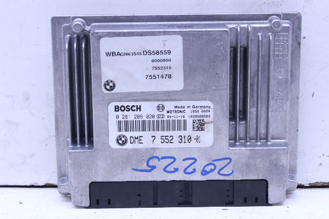 2005 BMW 745Li E66 Engine Computer Module 7552310 OEM