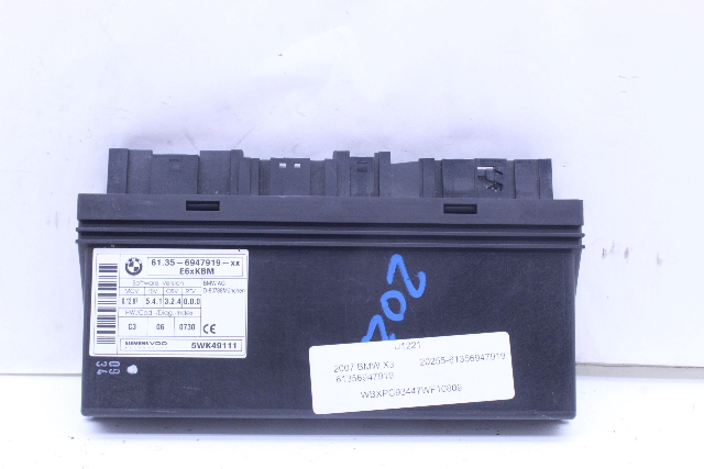 2004-2010 BMW 525i 530i 535i 645Ci 650i Body Control Module 61356947919 OEM