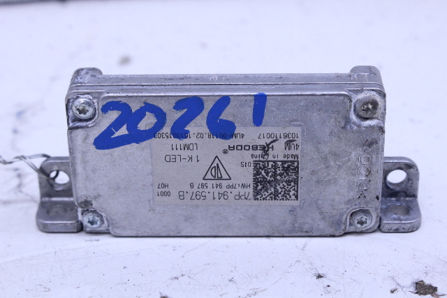 2017 Porsche Cayman 718 Daytime Running Light Module 7PP941597B OEM