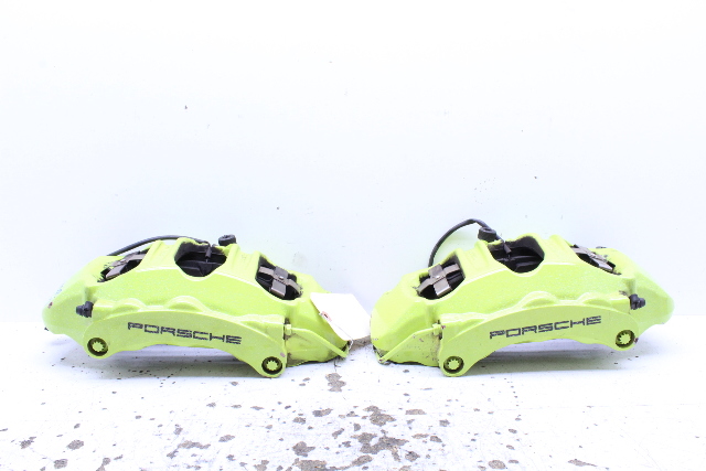 2012-2016 Porsche 911 991 S Brake Caliper Front Pair Set Right Left Painted