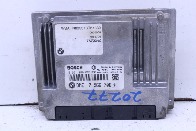 2007 BMW 750i E66 Engine Computer Module ECU ECM DME 7566706 OEM