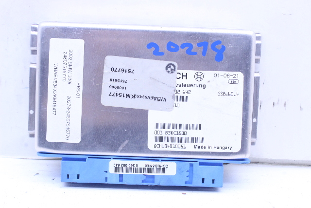 BMW 330Ci 330i Transmission Control Unit Module TCU TCM 7516770 OEM