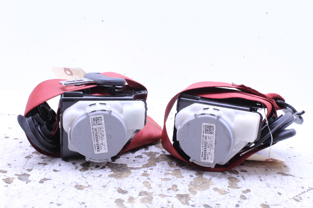 2012 2013 2014 2015 Porsche Cayenne Rear Seat Belt Pair Red Stock#20289 OEM