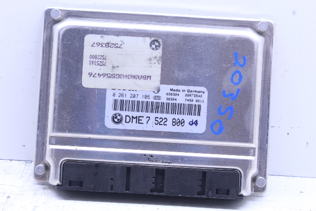 2003 BMW 540i Engine Computer Module ECU ECM DME 7528367, 7522800 OEM