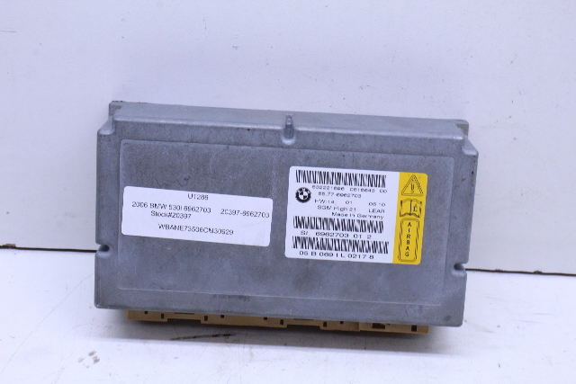 2006 BMW 530i SRS Crash Impact Module -65776975686