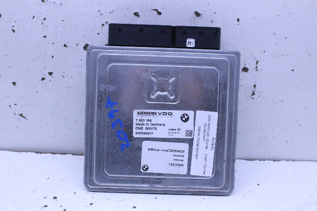 2006 2007 BMW 525i 530i 3.0 Engine Computer Module ECU ECM DME 7553166 Stock#20397 OEM