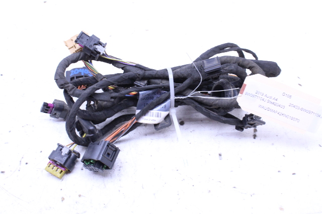 2019 Audi A4 Rear Bumper Wire Wiring Harness Parking Assist 8W0971104J OEM