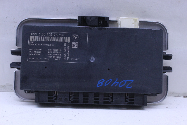 2011 BMW 535i GT Footwell Light Control Module LCM 9251977 OEM